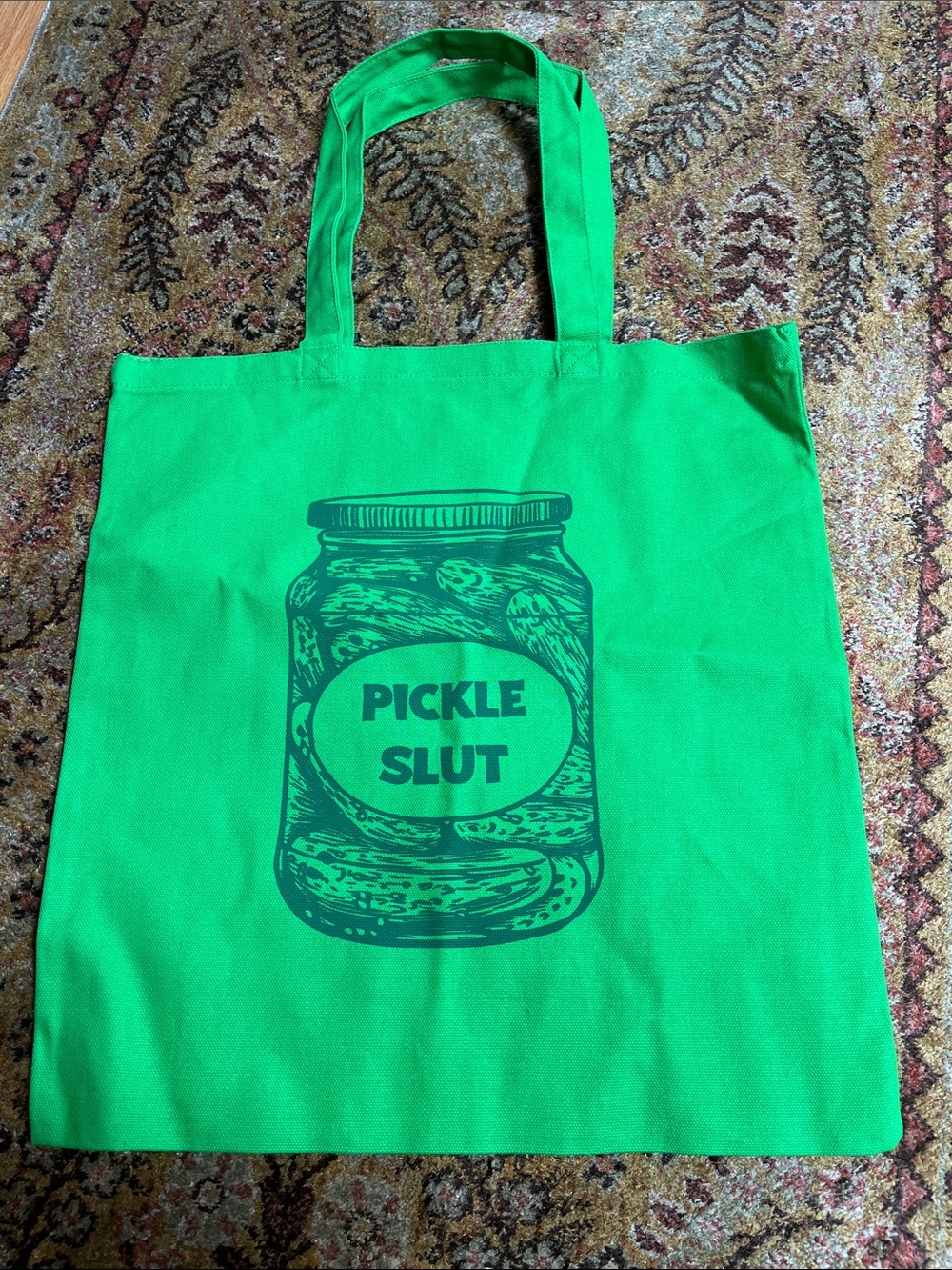 Pickle sl*t tote bag